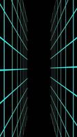 Futuristic Tunnel Animation with Cyan Neon Lines video