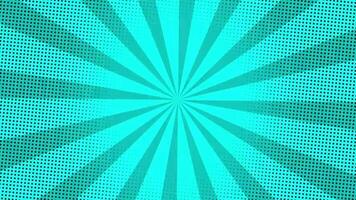 Animated Pop Art Background in Cyan Color video
