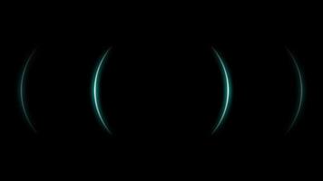 Abstract Neon Background Animation with Cyan Glowing Arcs video