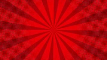Animated Pop Art Background in Red Color video