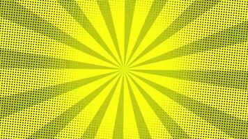 Animated Pop Art Background in Yellow Color video