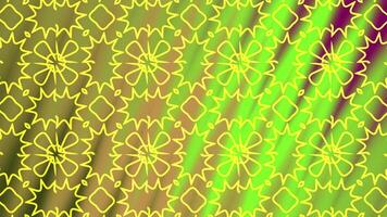 Green and yellow abstract pattern for backgrounds, digital designs, prints, textiles, and decorative elements in various creative projects. video