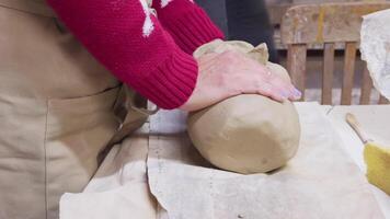 Handmade Art Clay in Ceramic Workshop video