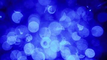 Bokeh Lights Close Up View inside Crystal Glass Sphere video