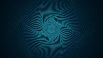 Dark background with hexagonal lines arranged in an orderly and dimensional manner. vector