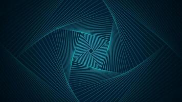 A dark background with square lines arranged in an orderly and dimensional manner. vector