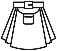 Kilt icon. Trendy Kilt logo concept on white background from Clothes collection. vector