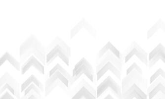 Technology abstract background with grey white arrows vector