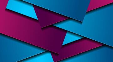 Blue and violet abstract corporate geometric background vector