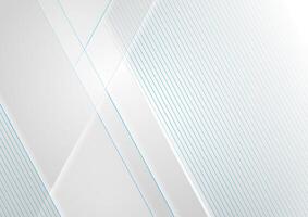 Grey corporate background with blue lines vector
