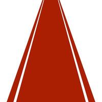 Red carpet for VIP persons Red Path Leading to Infinity vector