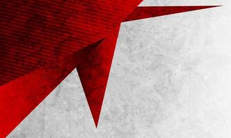 Red grey minimal geometric low poly abstract background vector