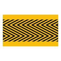 Black and yellow warning line striped rectangular, warning safety hazard vector