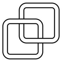 Interlocked Frames A Minimalist Art of Connection and Balance vector