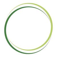 Elegant Green Circles Harmony Nature Design Stock Image vector