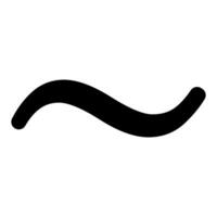 Tilde symbol, wavy line character meaning approximately vector
