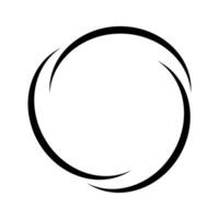 Swirling Vortex of Infinite Motion, black swirling lines circle design vector