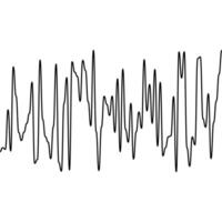 Dynamic Heartbeat Pulse on Black Background vector