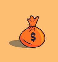 Illustration of mone bag for our need for business, corporation and financial symbol and others vector