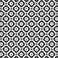 custom made indonesian motif batik floral pattern black and white background vector