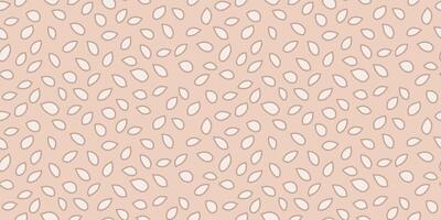 Pastel seamless pattern with abstract organic leaf shapes in outlines on a light beige background. Soft unique print for textiles, wallpapers, packaging, wrapping paper, branding, modern decor. vector