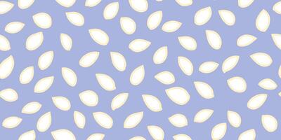 Seamless pattern featuring abstract drops with outlines on a soft blue background. Organic shapes, modern design is ideal for textiles, branding, wallpapers, packaging, and digital prints. vector