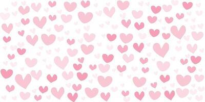floating pink hearts with Transparent background for romantic and love-themed designs vector
