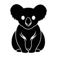 Koala Silhouette Graphic Art Icon for Design vector