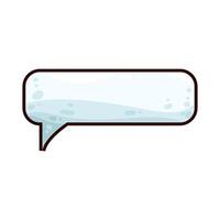 white speech bubble vector