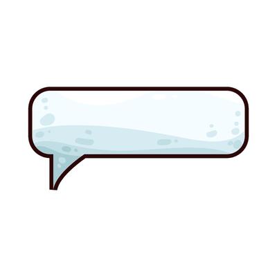 white speech bubble