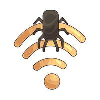 Wi-Fi Hacking illustration vector