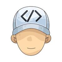 White Hat Hacker vector