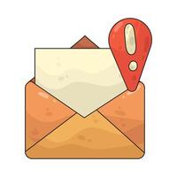 email error illustration vector
