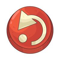 illustration of restart button vector