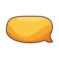 yellow speech bubble vector