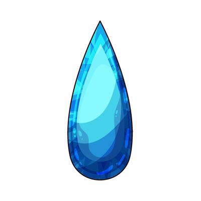 illustration of a Aquamarine