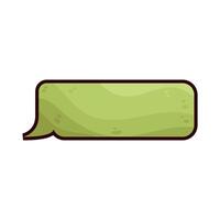 green speech bubble vector