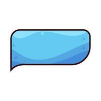 blue speech bubble vector