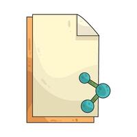 illustration of file sharing vector