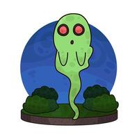 strangely shaped ghosts vector