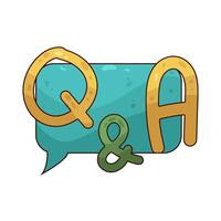 illustration of qna vector