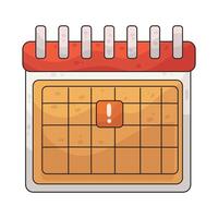 illustration of event calendar vector
