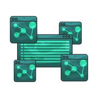 data network illustration vector