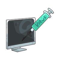 Malware Injection illustration vector