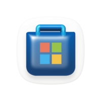 Microsoft Store app icon on transparent background png