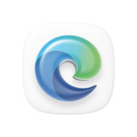 Microsoft Edge app icon on transparent background png