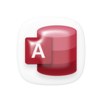 Microsoft Access icon on transparent background png