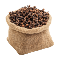 cloves in a sack on a transparent background png