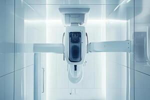 Modern Medical Imaging Equipment In A Sterile Room photo