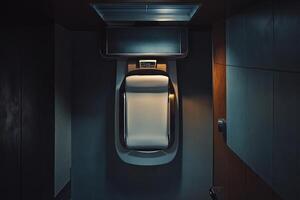 Futuristic Relaxation Pod Interior Design Space photo